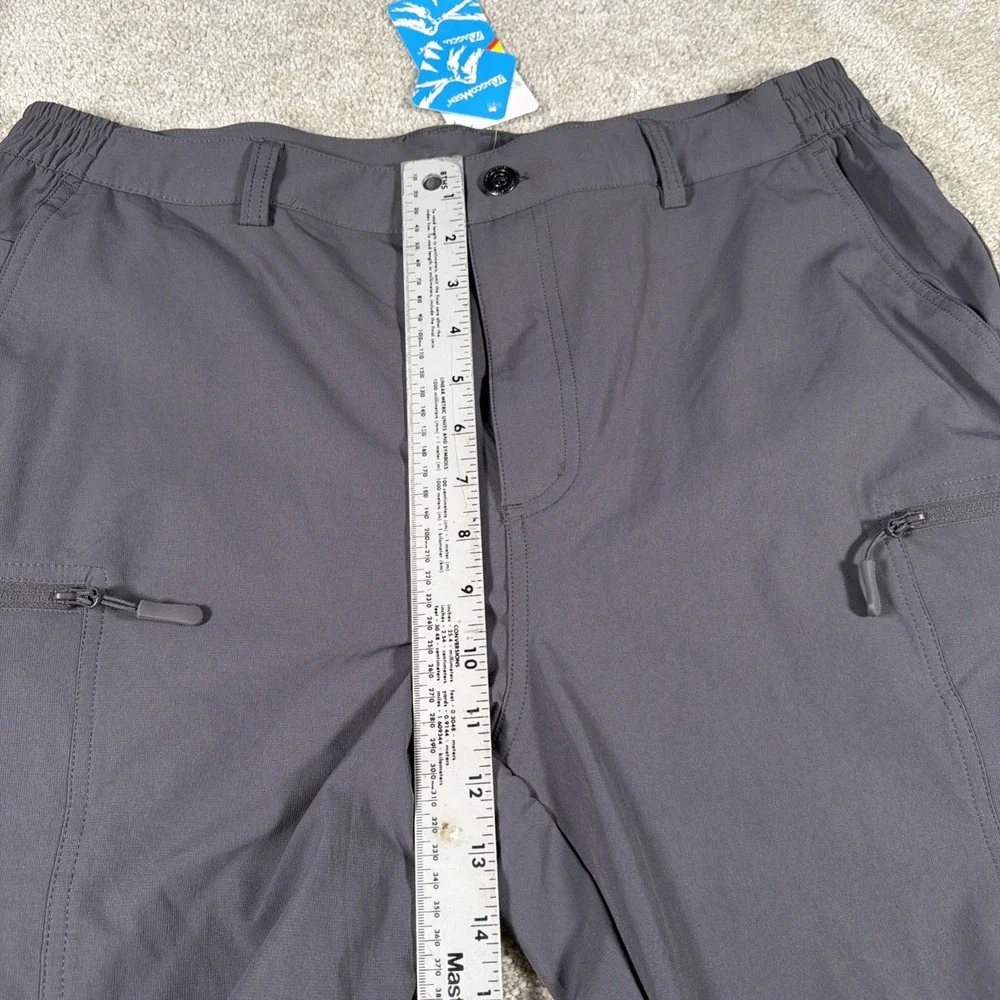 MagcoMsen Mens Hiking Pants 36 (FITS 35 X 30) Gray Gorpcore Lightweight NEW‎